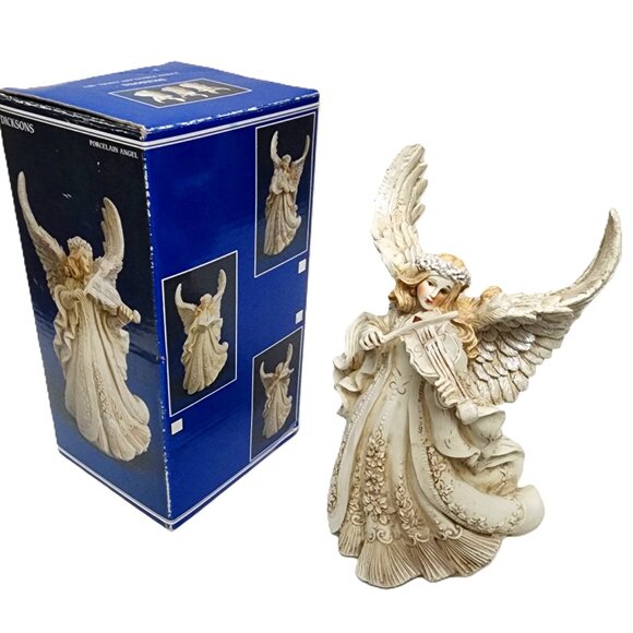Dicksons Porcelain Angel with Violin: New Old Stock in Original Packaging - Picture 2 of 4